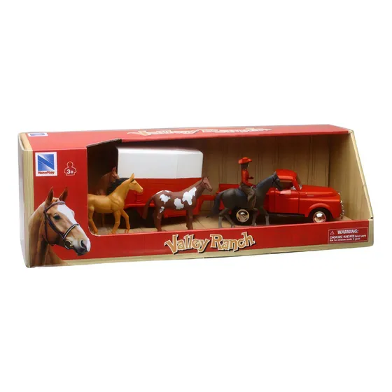 Remolque Caballos Dodge Pick Up New Ray 1:43 Valley Ranch