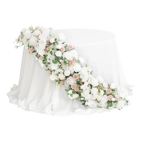 Ling's Moment 3 Pieza Centro Mesa Flor Artificial 19.5  Boda