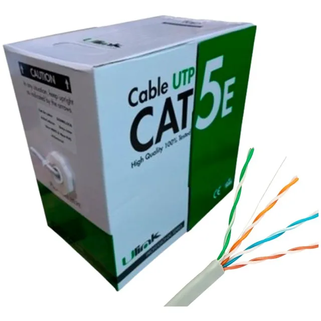 Cable De Red Utp Cat5e 24 Awg Caja De 100 Mts
