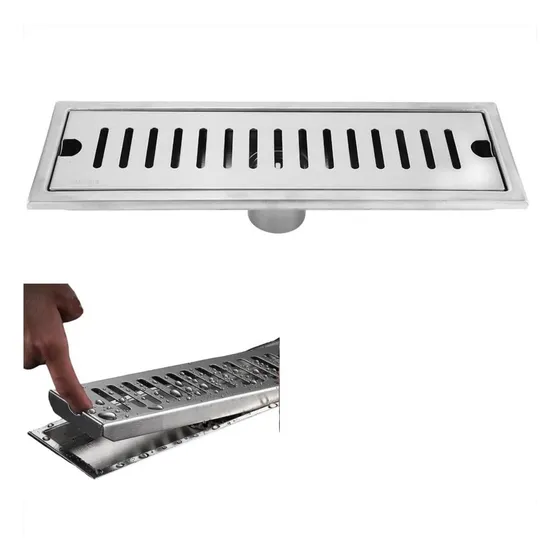 Desague Inodoro 20cmx10cm Inoxidable Desmontable Rejilla A1