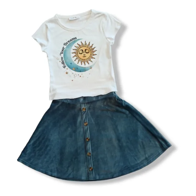 Conjunto De Falda 2 Piezas De Niña 