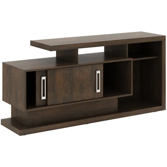 Rack Mesa Para Televisor Grande Hasta 50 Panel Elegante 1457 Color Rústico Oscuro
