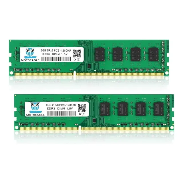 16 Gb (2 X 8 Gb) Pc3-12800u Ddr3-1600 Udimm 2 X 8 Dimm Ram D