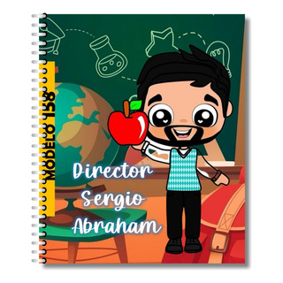 Libreta Francesa Personalizada Para Maestro Manzana Libreta Francesa Personalizada Para Maestro Manzana