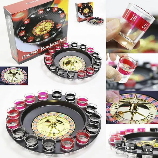 Juego De Ruleta Rusa De Shots 16 Copas Estilo Casino Bebida