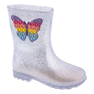 Galocha Infantil Cristal Glitter Bota Charmosinha Chic Galocha Infantil Cristal Glitter Bota Charmosinha Chic