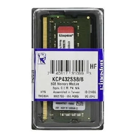 Memoria Ram Kingston Kcp432ss8/8 - Ddr4 - 8gb - 3200mhz