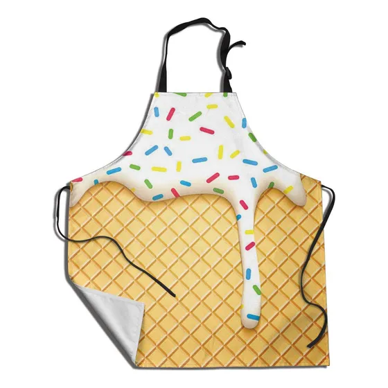 Delantal Chef Para Mujer Hombr Resistente Agua Cuello Lazo