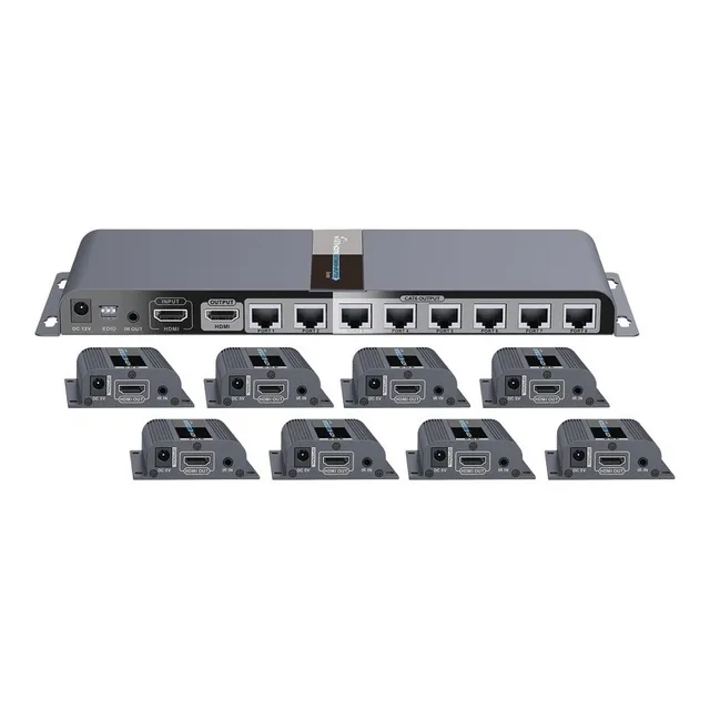 Distribuidor Hdmi 1x8 Epcom Titanium Splitter Completo