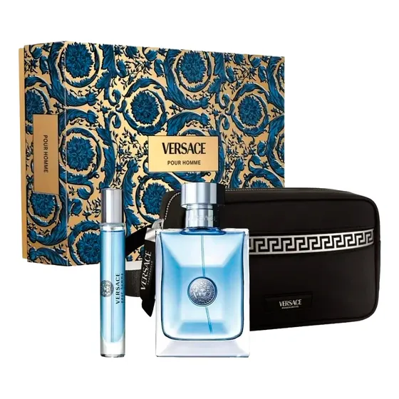 Set 3 Piezas Caballero Versace Eau De Toilette 100ml + 10ml 