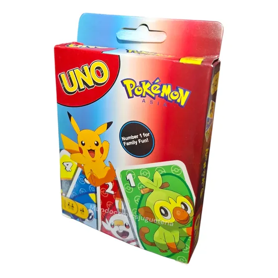 Juego De Cartas Uno Edición Especial De Pokemon