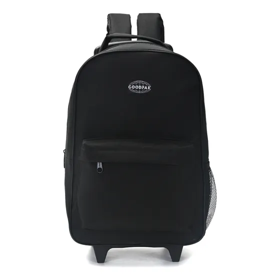 Mochila Carro Goodpak Escolar Reforzada 17 Pulgadas Color Negro