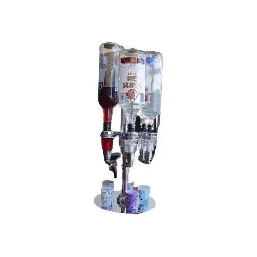 Bar Dispenser Dosador Giratório P/ 6 Garrafas Metal 