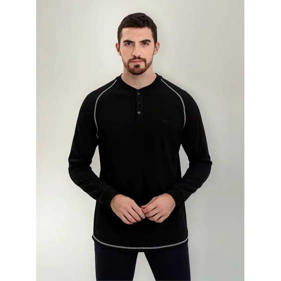 Remera Howard Manga Larga Para Hombre Térmica