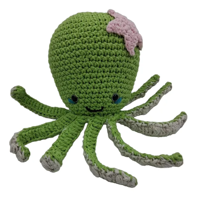 Amigurumi Pulpo Muñeco Apego A Crochet Medusa Hecho Mano