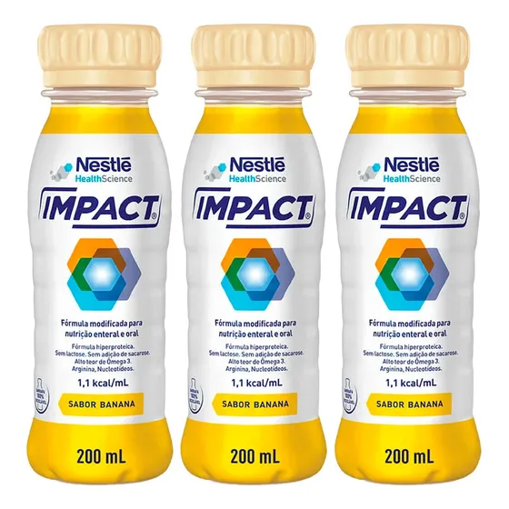 Kit 3x Impact - 200ml Cada - Nestle 