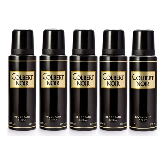 5 Desodorante Colbert Noir Masculino Original 250ml