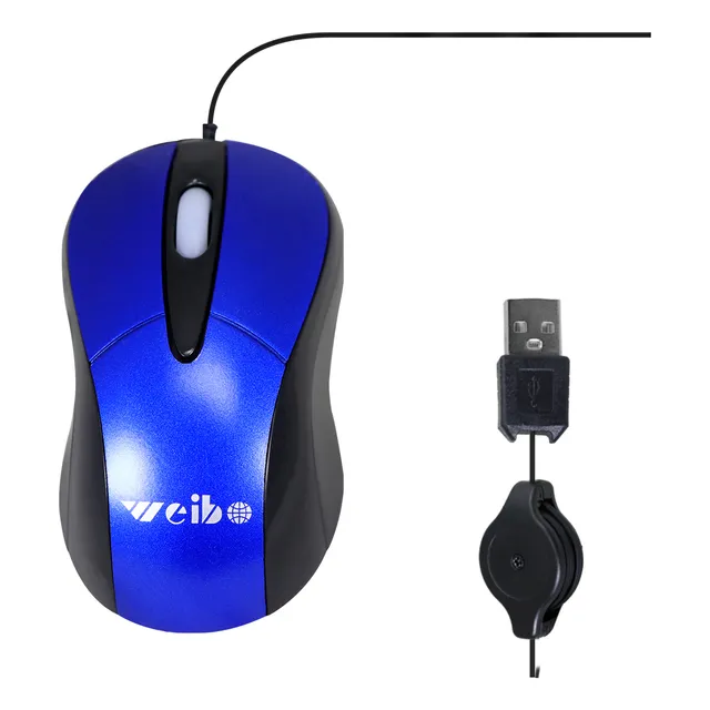 Mini Mouse 3d Alámbrico Óptico Usb Ratón Laptop Pc