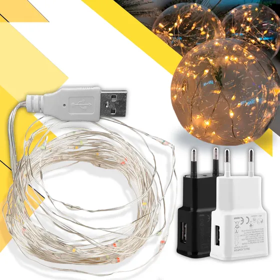 Fio De Fada Led Decoração Cordão De Luz 10mts