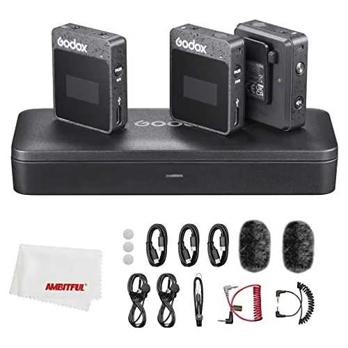 Micrófono Lavalier Godox Movelink M2 Ii 2.4ghz -negro