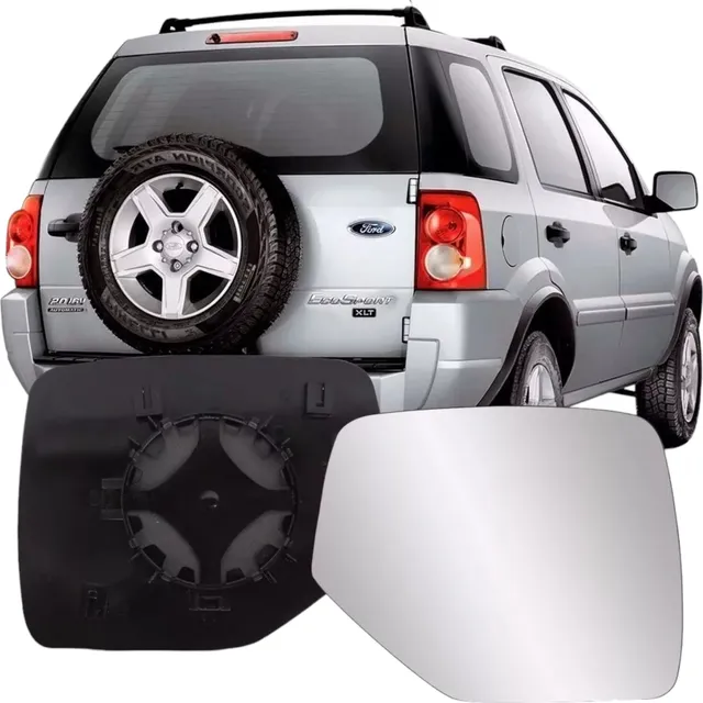 Lente Com Base Do Retrovisor Direito Ecosport 2003 A 2011
