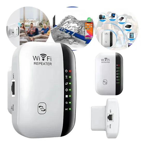 Repetidor Wi-fi Sem Fio Roteador Amplificador Turbo 2.4ghz