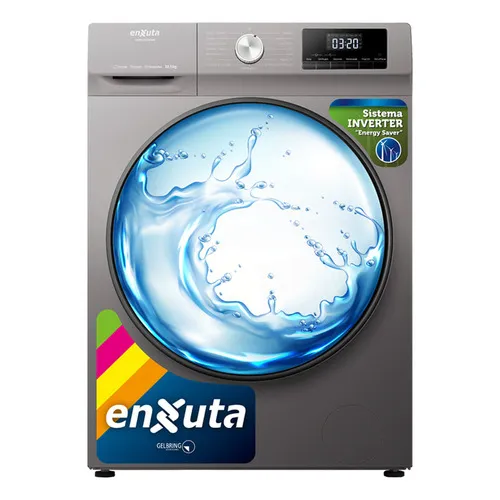Lavasecarropas Inverter Enxuta Lsenx1610560s 10.5 6 Kg Color Gris