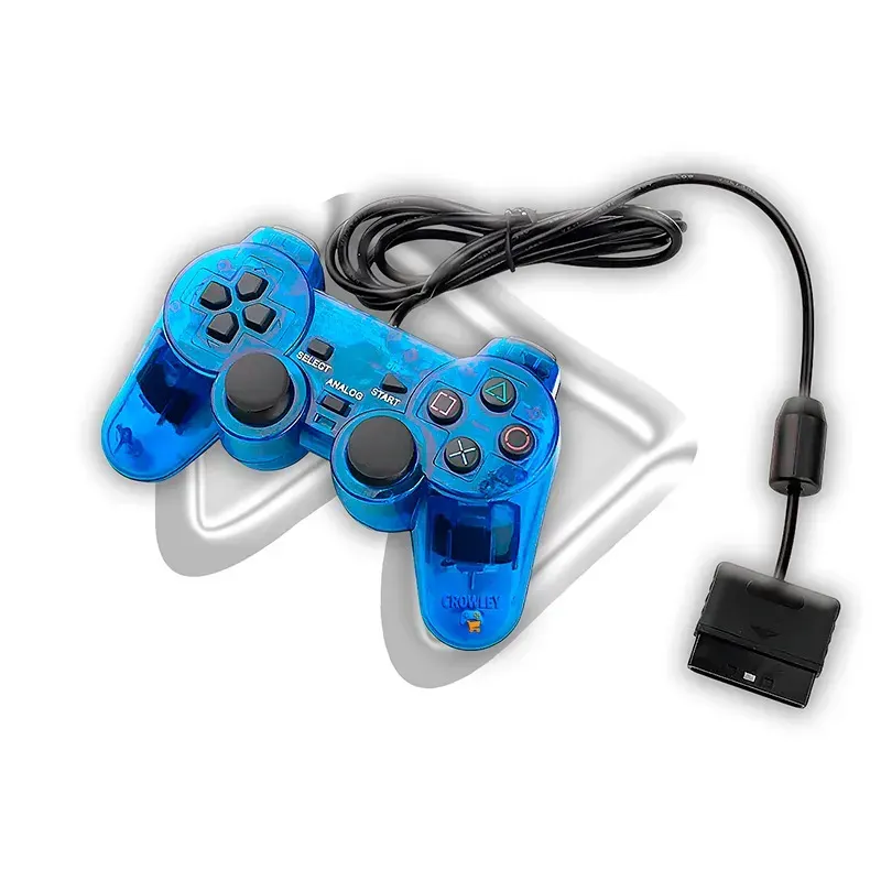 Controle Para Ps2 E Ps1 Video game Dualshock Joystick Manete Com Fio E Analógico - Crowley — foto 3