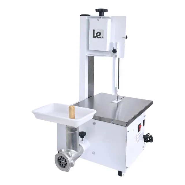 Serra Fita Com Moedor Boca 5 Açougue 1,46 Semi Inox Leggero