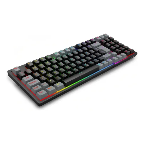 Teclado Gamer Mecânico 80% Jogos Pc Led Rgb Switch Brown