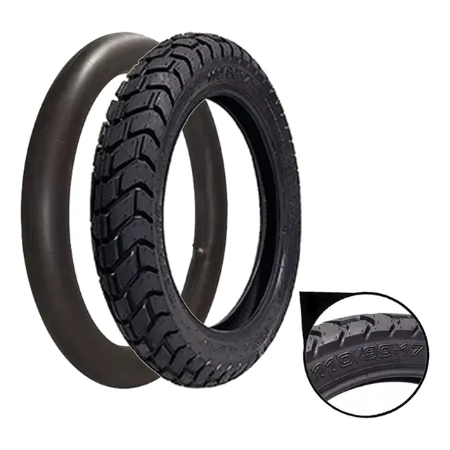 Kit Pneu T&c Camara Ar Traseiro 110/90-17 Honda Xre 190