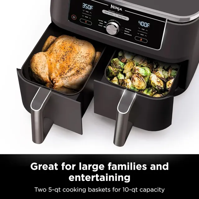Ninja  Dz401 Foodi 10 Quart 6-in-1 Dualzone  1690watts Nueva
