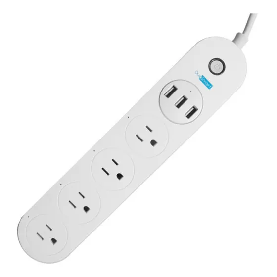 Barra Multicontacto Wifi Duosmart B50 Con Control Independie