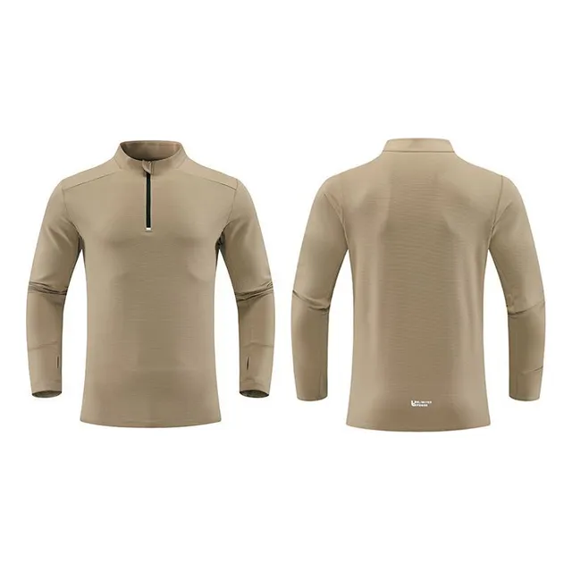 2xl - Decathlon Outdoor, Manga Larga Con Media Cremallera, S