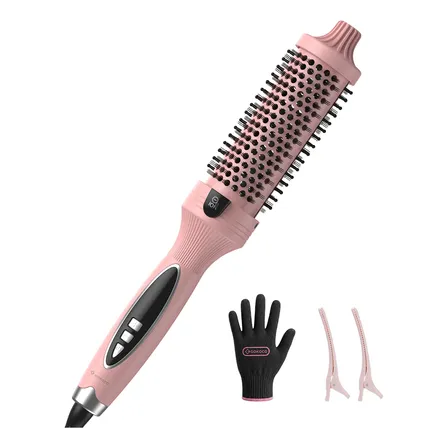 Modelador De Cachos Pente Dear Quente Íons Negativosportátil Rosa-1 127-220v