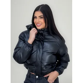 Jaqueta Feminina Puffer Forrada Capuz RemovĂvel Premium Jaqueta Feminina Puffer Forrada Capuz RemovĂvel Premium
