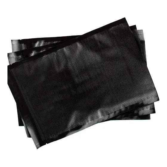  Bolsas D Sellado Al Vacío Empacado   Fondo Negro 20x30 