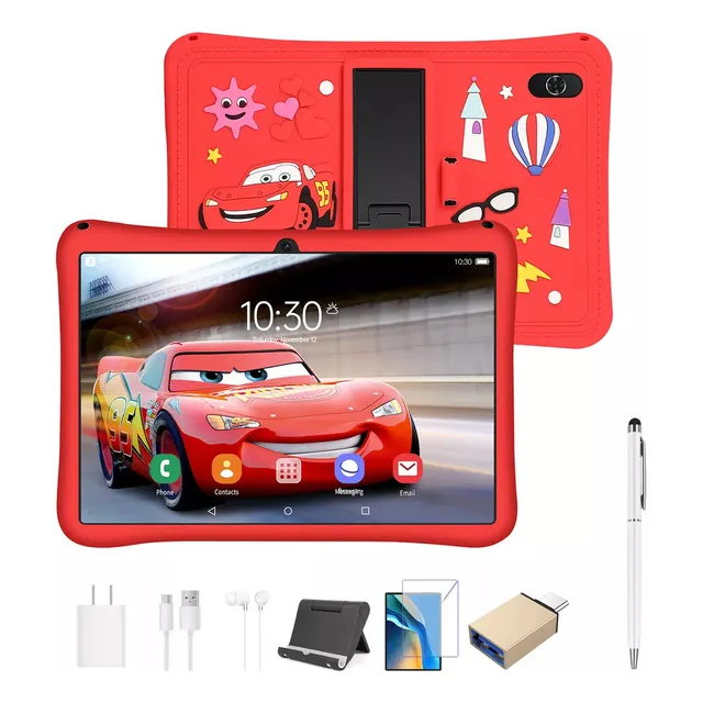 Tablet Para Niños Hancdon A9 11.6 Pulgadas 12g+512g Memoria Con Android 13 10 Core Wifi,8800mah Con Tablet Funda Color Terracota