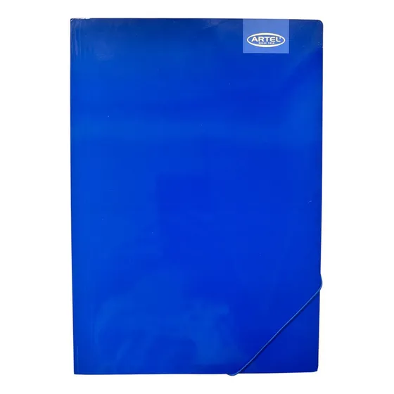 Carpeta Con Elástico Color Azul Artel