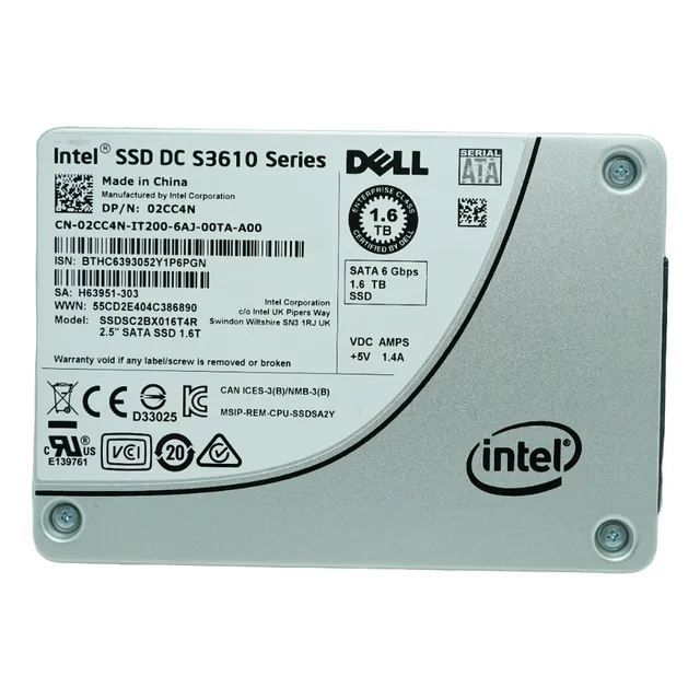 Ssd Dell 1.6tb Sata 6gbs 2.5,servidor,02cc4n, Sdsc2bx016t4r