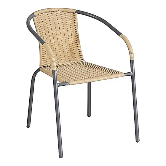 Silla Rattan Ratan Jardin Patio Terraza Casa Bar Restaurant Color Maiz