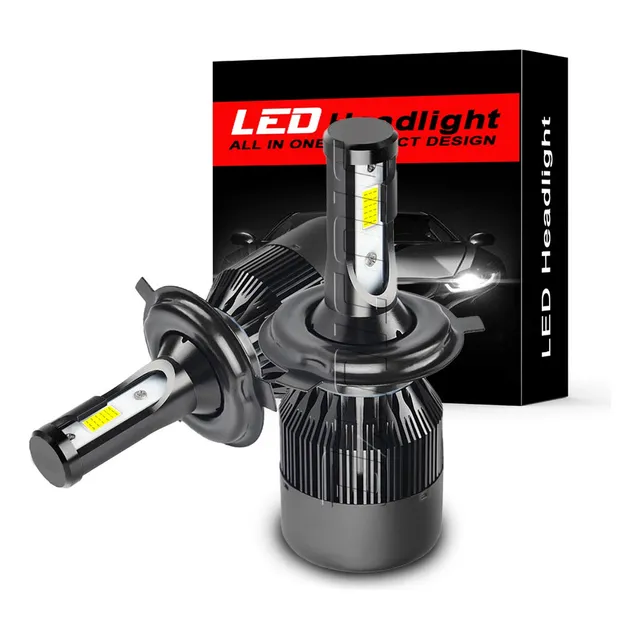 A Focos Led H4 For Motocicletas Bajaj Boxer 150 De Alta