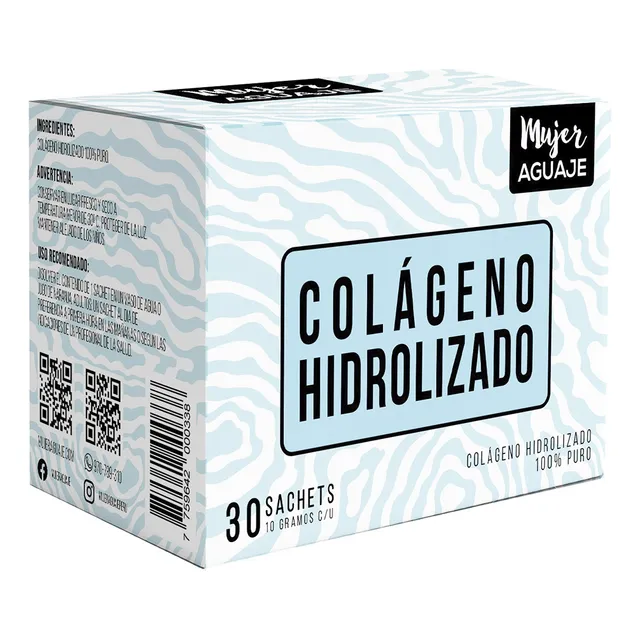 Colageno Hidrolizado Caja 30 Sachets De 10 Gramos C/u Mujer 