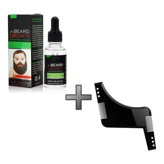 Tonico Sérum Para Crecer La Barba Reparacion + Peine Barba