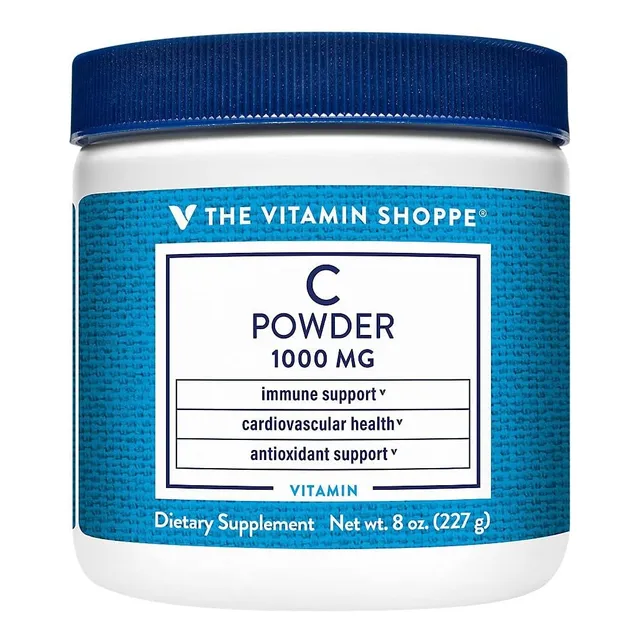Vitamina C 1000 Mg En Polvo The Vitamin Shoppe 227 Gr Sin Sabor