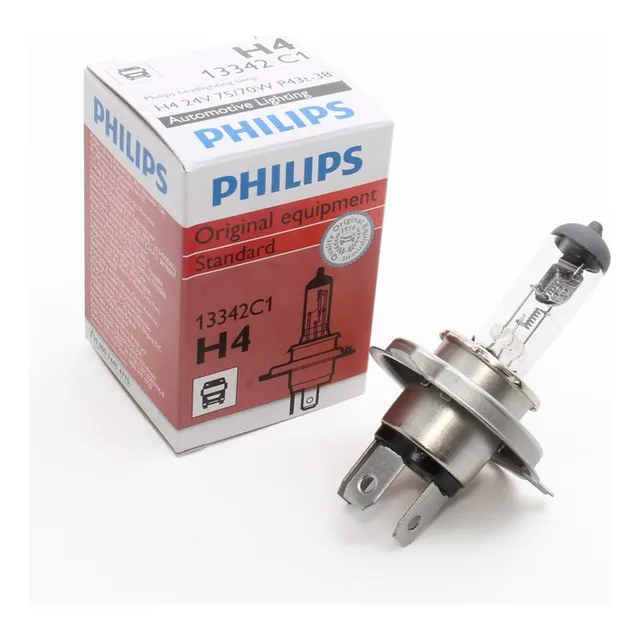 Lampara Halogena H4 24v 75/70w P43t-38 Philips