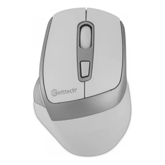Mouse Inalámbrico Getttech , 2.4 GHz, 5M de Conexión, Ratón Ergonómico de dpi Ajustable de 3 Niveles, Ratón Inalámbrico con Receptor USB, Mouse Inalámbrico para PC, Portátil, GGM-STDBW-01-WH