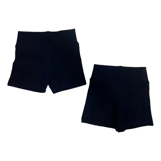 Pack 2 Calza Short Corta Escolar Niña Algodon 