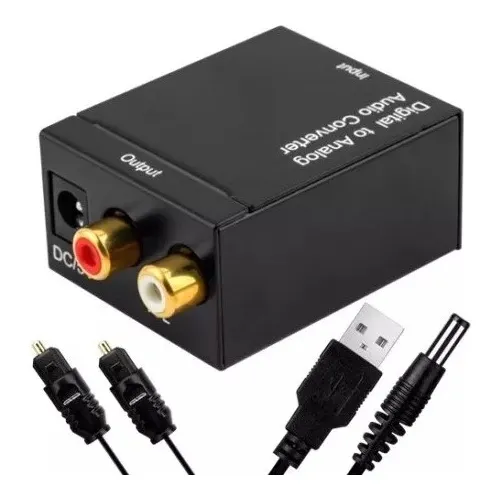 Conversor De Audio Optico A Rca - Digital A Analogico