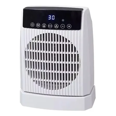Calefactor Ventilador Aire Caliente Digital 1800-2200w Color Blanco